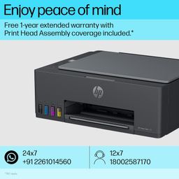 HP Smart Tank 581 All-in-one WiFi Colour Printer with 2 Extra Black Ink Bottles(Upto 12000 Black and 6000 Colour Prints)and 1 Year Extended Warranty with PHA Coverage.Print,Scan &Copy for Office/Home image 4