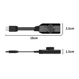 ouna GS3 USB 2.0 External Sound Card Virtual 7.1 Channel Sound Card Adapter Plug and Play with Headphone Microphone Jacks Volume Control Mute Mic Games Sound Effect Version for Desktop Laptop PC image 5