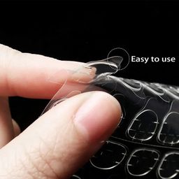 b-bucket RIXTEC 192pcs Nail Adhesive Tabs Transparent Waterproof Breathable Jelly Glue Double-Sided Sticky Tabs Nail Stickers No Glue Press On Nails for False Nails Acrylic Manicure - 8 Sheets Regular Size image 4