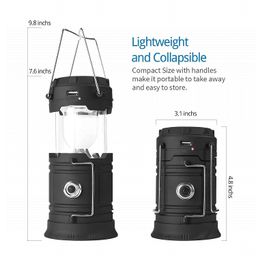 akshar enterprise Plastic Solar And Charging Led Lantern Light Battery Bulb, Portable Camping And Home Emergency Lights With 2 Power Sources High Light Travel Battery Lantern Torch Lamp image 4