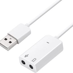 iduino USB Sound Card Adapter 7.1 Channel External Audio Adapter Stereo Sound Card Converter 3.5mm AUX Microphone Jackfor Windows, MAC, Linux, PC,Laptop, Desktops image 1