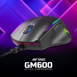 Ant Esports USB GM600 RGB Wired Programmable Gaming Mouse 6 DPI Sensitivity Level Adjustments up to 7200 DPI Equipped with HUANO Mouse switches image 2