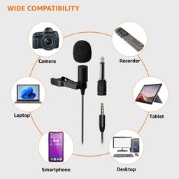 amazon basics Auxiliary Omnidirectional Lavalier Condenser Microphone (with 20ft Cable) image 4