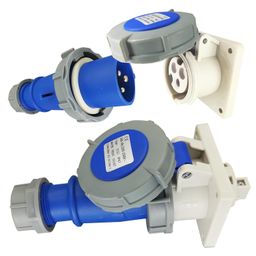 Power Industrial IP 67 Plugs, wall socket and mobile socket (16-3 penal socket and plug) image 3