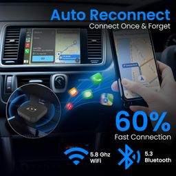 Autofy K1F Wireless Apple CarPlay Android Auto Adapter - Fast Connect & Auto Reconnect - High Performance Device for All Cars & iOS Android Mobile Phones - Easy Setup for iOS Android Bluetooth 5.3 image 3
