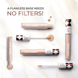Just Herbs Concealer for Face Makeup With Liquorice Root Dewy Finish, Full Coverage Ultra Blendable Dark Circle Spot Brightening and Correcting Concealer 6ml (Natural) image 4