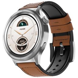 Noise Newly Launched Halo 2 Smart Watch 1st Ever Functional Rotating Dial (Axe-Cut Bezel), 1.43" AMOLED, Stainless Steel Build, Custom Transition Effects, BT Calling, Health Suite (Vintage Brown) image 1