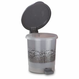 Nayasa Funk Waste Paper No. 427, Multi Purpose Dustbin with Lid & Sturdy Handle, Easy To Lift, Ideal For Home/Kitchen/Office, L 19, B 15.5, H 16 cm, Grey image 3