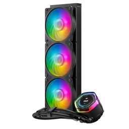 Cooler Master MasterLiquid ION 360 CPU Liquid Cooler - Black | Support All Intel & AMD CPU Socket | Gen X Dual Chamber Design | 360mm Close-Loop AIO | 2.1 Inch LCD Screen | Mobius 120P ARGB Fan image 2