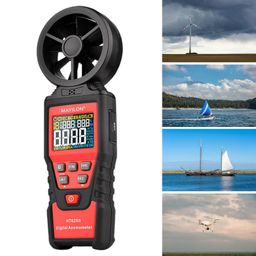 LOOM TREE® Digital Anemometer Handheld Tool Wind Speed Meter Gauge For Golf Home Flying Ht625B | Electrical & Test Equipment | Test, Measurement & Inspection | Test Meters & Detectors image 4