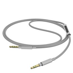 Geekria QuickFit Audio Cable with Mic Compatible with Skullcandy Crusher Wireless, Venue, Grind, Hesh3 Cable, 3.5mm Aux Replacement Stereo Cord with Inline Microphone (4 ft/1.2 m) image 2
