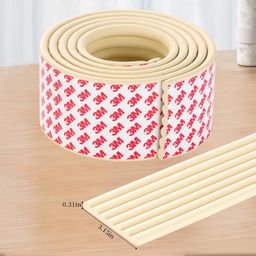 Ayidarom 2-Meter, Edge Protector, Baby Proofing Edge Protector Strip for Kids, Corner Protector for Sharp Edges, Desk, Table, Bed, Safety Cover for Sharp Corners & Edges (W Shape, Cream) image 3