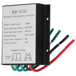 Wind Turbine Generator Controller, IP67 Waterproof DC12-24V Automatic Controller BLW‑12/24 400W Battery Charging Regulator image 1