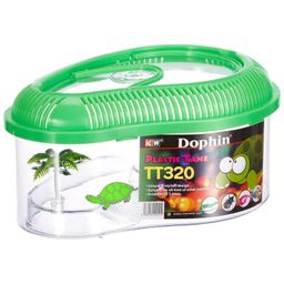 DOPHIN TT-320 Adult Turtle Tank Aquarium and Carrier with Lid, Ramp | Perfect for Turtle, Lizard, Crab Fish and Other Small Fish, Safe and Prevents from Escaping | Original Import from TUNAI Store image 1