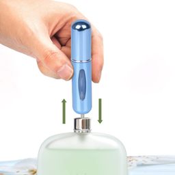 stockzone Portable Mini Perfume Refillable Atomizer Container, Travel Spray Bottle, Scent Pump Case Fragrance Empty Spray for Traveling and Outgoing (5 ml), Multicolour image 3