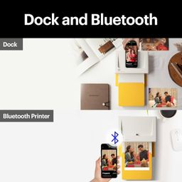 KODAK Dock Plus 4Pass Instant Photo Wireless Color LED Printers (4X6 Inches) + 90 Sheets Bundle, White image 3