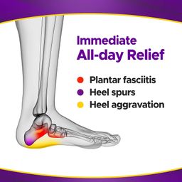 Frido Orthopedic Heel Pads For Heel Pain Relief,Heel Insole For Extra Cushioning & Comfort,Slim Designed Heel Cushions For Shock Absorption,Plantar Fasciitis Support,Large (Uk 8-11),Pack Of 1 image 3