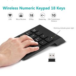 NewGet Wireless Numeric Keyboard Advanced 2.4GHz Wireless Connection Slim Numeric Keypad Portable Mini Number Keypad for Laptop Notebook, Desktop, Surface Pro, PC -1 Year Warranty image 2