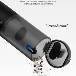 Baseus A3 Lite 12kPa Cordless Car Vacuum & Air Blower, USB-C Fast Charge, Single Touch Empty, 4-in-1 Inflator for Tires, Swim Rings, Mattress, High Power Handheld Cleaner – 18 Month Warranty image 4