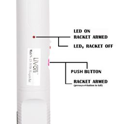 Frocel Rechargeable Mosquito Racket Bat with Bigger Li Battery USB Charging and LED Light image 5