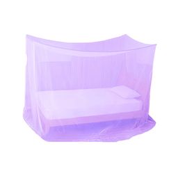 Divayanshi Mosquito Net Purple Polycotton 3x6.5 Insect Protection Net image 1
