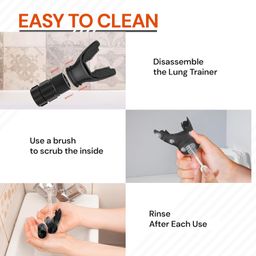 MAHNTMART Lung Breathing Trainer Exercise Device-Compact Pure Silicone Lung Exerciser Device, Respiratory Muscle Trainer, Lung Expander, Breathing Enhancer, Ideal & Adjustable For All, Easy To Clean image 3