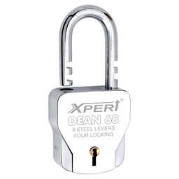 Xpert Padlock Dean 68 mm (Big Size) 1 Pc with 10 Master Keys (Master Keys for All Locks) Lock and Keys, Door Locks for Main Door and Home. Master Key Locks Set & Padlocks for Home Door image 1