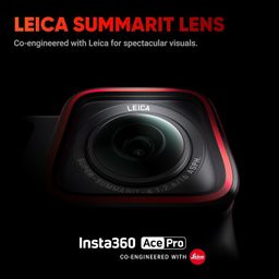 insta360 Ace Pro - 48 Mp Waterproof Digital Action Camera Co-Engineered with Leica, Flagship 1/1.3" Sensor and Ai Noise Reduction for Unbeatable Image Quality, 4K120Fps, 2.4" Flip Screen image 3