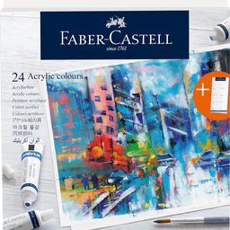 Faber-Castell 379024 CS Acrylic Colours 9ML Set of 24, Assorted image 2