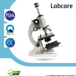 Labcare Triple Nose Microscope with LED Light, Mechanical Stage and 50 Plain Slides & 5 Prepared Slides with Magnification 10x10x/10 x 45x/10 x 100x objetives image 3