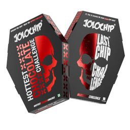 JOLOCHIP Deadly Combo – Includes Last Chip Challenge (5g) & Hottest Chocolate Challenge (10g) – Extreme Heat Duo with Carolina Reaper, Scorpion Pepper, and Ghost Pepper image 1