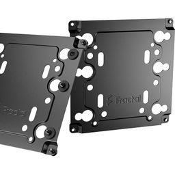 Fractal Design Type-A Universal Multibracket Kit for Standard 120mm Computer Cabinet – Dual Pack (Black, FD-A-BRKT-003) image 1