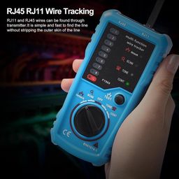 XIKKART Lan Tester with Wire Tracker, Tester, Cable Tracker, RJ11 RJ45 Line Finder Cable Tester for Network LAN Ethernet Cable Collation, Phone Telephone Line Tester with 2X 9V Batteries(Multicolor) image 4