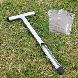 HASTHIP® 12'' Soil Sampler T-Handle Soil Sampler,Sample Slot Design,Stainless Steel Corer for Testing Moisture Nutrients pH and Composition image 1