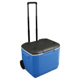 Coleman 60 QT Performance Wheeled Ice Box, 56L, Large Cooler Box with 2 Wheels and Handle, Holds ice for up to 4 Days, Capacity 94 cans, Blue image 4
