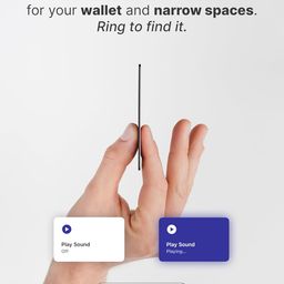 rhinokey Smartcard by Rhinokey® - Wallet Tracker Card Rechargeable 1.8mm Thin Apple Find My (iOS Only) Airtag IP68 Waterproof Item Finder with Key Chain Hole for Luggage, Tags, Passport Bluetooth image 2