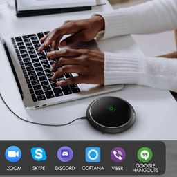 Conference Microphone, CMTECK USB Computer Microphone CM003, Mute Function, Omnidirectional Mic for Computers PC, Condenser Boundary Desktop Microphones for Streaming,VoIP Calls,Skype,Chatting image 5
