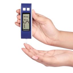 Control D Blue Glucose Blood Sugar testing Machine with 100 Strips Glucometer image 5