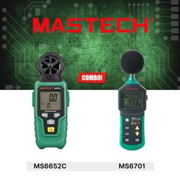 MASTECH MS6652C Anemometer & MS6701 Sound Level Meter Combo – Professional Environmental Monitoring Kit image 4