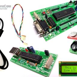 my technocare - means your care MY TechnoCare 8051 Microcontroller Development Kit with MAX232, AT89S52 Chip, DS1307 RTC, 16x2 LCD +ATMEL AVR 8051 USB ASP ISP Programmer Board For ATmega,89S51/XX,etc.Board Support 89C51/XX 40-Pin IC image 2