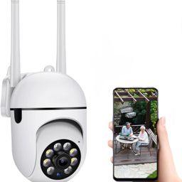 generic Panoramic 3 MP FHD WiFi Indoor Mini Fox Ptz Security Camera with Color Night Vision, 360° Ptz Rotation, Motion Tracking, Two Way Audio and Multi Users View (Mini Dome Camera) image 1