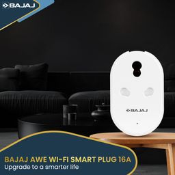 Bajaj AWE Wi-Fi Smart Plug 16A | 2 Star Rated | Energy Efficient | Over Charge Protection | Energy Consumption Monitoring & User Friendly | 6 Months Warranty (Pack Of 1, White) image 2