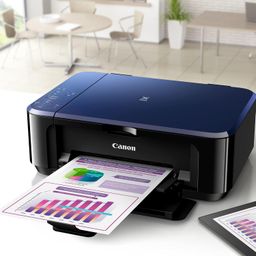 Canon PIXMA E560 All in One (Print, Scan, Copy) WiFi Ink Efficient Colour Printer with Auto Duplex Printing for Home image 4