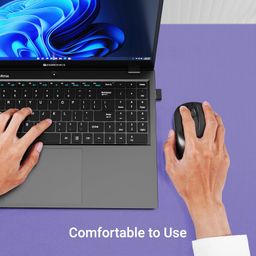 ZEBRONICS Dash Pro 2.4GHz Wireless Mouse, Upto 1600 DPI, 3 Level DPI, High Precision, Power Saving Mode, Comfortable & Lightweight, for Mac | Laptop | Computer (Black) image 4