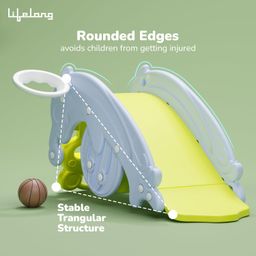 Lifelong 3 in 1 Slide and Rocker with Basketball for Kids | Durable and Safe Playset for Toddlers and Children | Indoor and Outdoor Use | Easy Assembly and Perfect for Fun & Activity (LLCCRS01) image 4