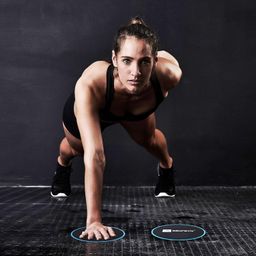A AZURELIFE Exercise Core Sliders, 2 Pack Dual Sided Exercise Gliding Discs Use on All Surfaces, Light and Portable, Perfect for Abdominal&Core Workouts image 3