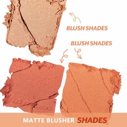 vars ; london VARS LONDON Butter cheek 8 color matte blusher combo palette| combo pack of 8 color blusher palette, face blusher, blusher palette with matte finish I BK260B image 3