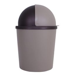 Heart Home Table Dustbin|Plastic Swinging Lid Waste Storage Garbage Bin|Desktop Trash Can For Study Table, Office(Coffee) image 3