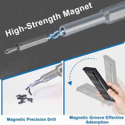 off paper 24-in-1 Precision Screwdriver Set with Phillips & Flathead, Magnetic Mini Kit for Electronics, PC & Eyeglass Repair image 4