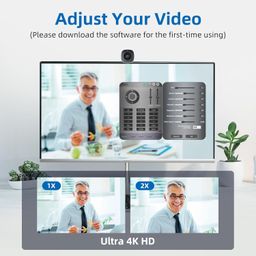 Angekis 4K Webcam for PC -Ultral HD 4K,with 4X Digital Zoom, 1 Built in Microphones. USB Type C Port. FOV 90°(Diagonal) AccelaFocus Technology,for Zoom/Skype/Teams, Conferencing and Video Calling image 5